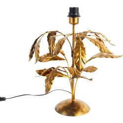 Lampa stołowa vintage antyczne złoto 40 cm bez abażuru - Lipa