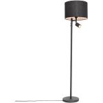 Czarne Lampy w nowoczesnym stylu stalowe marki Qazqa - gwint żarówki: GU10 