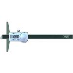 Vogel suwmiarka cyfrowa głębokościowa (zakres pomiarowy 200 mm / 8 cali, wyświetlacz LCD, powierzchnia pomiarowa 5,5 mm, wraz z baterią) 220152, szara