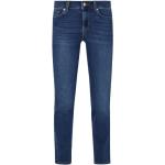 Niebieskie Zniszczone jeansy damskie z motywem USA rurki dżinsowe marki Liu Jo 