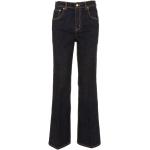 Czarne Szerokie jeansy damskie dżinsowe marki Tory Burch 