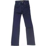 Niebieskie Proste jeansy damskie z frędzlami dżinsowe marki Jacob Cohen 