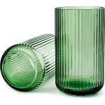 Zielone Wazony szklane marki Lyngby o wysokości 25 cm 