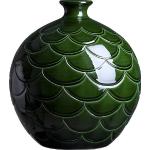 Zielone Wazony ceramiczne ceramiczne o wysokości 28 cm 