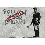 Wee Blue Coo Banksy Dreams Anulowane graffiti sztu