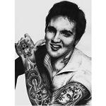 Wee Blue Coo Elvis Presley tatuaż atramentowy ikon
