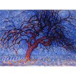 Wee Blue Coo LTD Obraz PIET MONDRIAN 1908 Wieczór Czerwone drzewo 30 x 40 cm artystyczny nadruk plakat HP2416