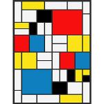 Wee Blue Coo Mondrian abstrakcyjne kostki kwadraty