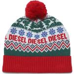Wielokolorowe Berety z pomponami bawełniane marki Diesel w rozmiarze L 