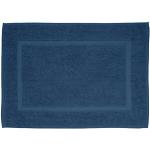Ciemnoniebieskie Dywaniki łazienkowe kwadratowe bawełniane marki WENKO 