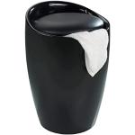 Czarne Stołki łazienkowe z tworzywa sztucznego marki WENKO 