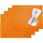 Pomarańczowe Podkładki na stół gładkie - 4 sztuki z tworzywa sztucznego marki Westmark 