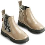 Wheat Chelsea dziecięce buty dziecięce, z lakierowanej skóry, buty zimowe Chai wełna Tex, 100% skóra patentowa, wodoszczelne buty śnieżne, 0090 Taupe, 22 EU
