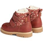 Wheat Unisex dziecięce buty zimowe Moon Klett Tex Print, 50% płótno z recyklingu, oddychające, wodoodporne buty śnieżne, 2072 Red, 24 EU
