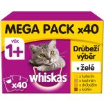 Whiskas Saszetki dla dorosłych kotów, drób w galarecie 40 x 100 g