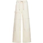 Beżowe Szerokie jeansy z frędzlami dżinsowe marki Dries van Noten w rozmiarze L 