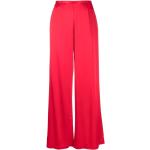 Czerwone Szerokie spodnie damskie marki forte_forte w rozmiarze S 