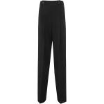 Czarne Szerokie spodnie damskie marki Max Mara w rozmiarze XS 