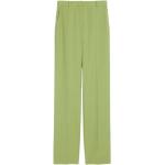 Zielone Szerokie spodnie damskie marki Max Mara Studio w rozmiarze S 
