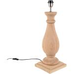 Przecenione Beżowe Lampy stołowe z kloszem w stylu rustykalnym drewniane marki Qazqa - gwint żarówki: E27 