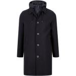 Czarne Płaszcze zimowe męskie eleganckie marki HERNO w rozmiarze XL 
