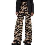 Wielokolorowe Spodnie wzorzyste damskie z motywem tygrysów marki STELLA McCARTNEY 