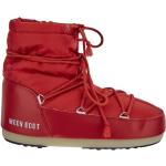 Czerwone Kozaki zimowe damskie marki Moon Boot w rozmiarze 37 