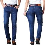 Wielokolorowe Elastyczne jeansy męskie w stylu casual dżinsowe na wiosnę w rozmiarze dużym 
