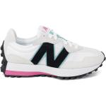 Różowe Sneakersy sznurowane damskie z zamszu na wiosnę marki New Balance w rozmiarze 38 