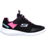 Czarne Sneakersy dla dzieci wodoodporne w paski marki Skechers w rozmiarze 30 