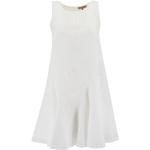Białe Koronkowe sukienki damskie bez rękawów marki Ermanno Scervino w rozmiarze S 