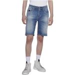 Niebieskie Szorty jeansowe męskie dżinsowe na lato marki JOHN RICHMOND 