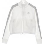 Białe Bluzy z kapturem damskie eleganckie marki Puma Track w rozmiarze S 