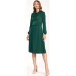 Zielone Sukienki midi damskie z elastanu marki Nife w rozmiarze XL 