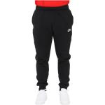 Czarne Spodnie dresowe bawełniane gładkie bawełniane marki Nike w rozmiarze L 