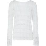 Białe Swetry z okrągłym dekoltem damskie eleganckie marki Comme des Garçons w rozmiarze M 