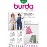 Spodnie ogrodniczki dziecięce dla niemowląt marki Burda w rozmiarze 98 - wiek: 0-6 miesięcy 