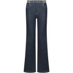 Niebieskie Proste jeansy z cekinami dżinsowe marki Liu Jo 