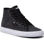 Czarne Wysokie sneakersy męskie - rodzaj noska: Okrągły syntetyczne marki DC Shoes w rozmiarze 40 