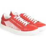Czerwone Sneakersy skórzane ze skóry marki Baldinini w rozmiarze 45 