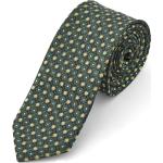 Zielone Krawaty męskie w stylu biznesowym 
