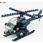 Czarne Klocki konstrukcyjne z motywem samolotów z tworzywa sztucznego o tematyce samolotów i lotnisk 