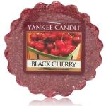 Przecenione Czarne Woski zapachowe marki Yankee Candle Black Cherry o wysokości 22 cm 