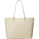 Beżowe Shopper bags damskie w nowoczesnym stylu marki Ralph Lauren 