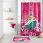 Różowe Zasłony prysznicowe w rozmiarze 200x180 cm 