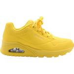 Żółte Trampki & tenisówki damskie eleganckie marki Skechers w rozmiarze 35 