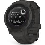 Czarne Solarne Smartwatche męskie z systemem Garmin OS sportowe z pulsometrem marki Garmin Instinct 