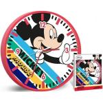 Zegary ścienne okrągłe o średnicy 24 cm z tworzywa sztucznego Myszka Miki i przyjaciele Myszka Miki 