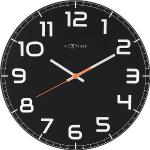 Czarne Zegary ścienne nowoczesne eleganckie marki Nextime 