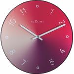 Czerwone Zegary ścienne nowoczesne marki Nextime 